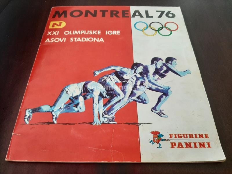 Montreal 76 Album za slicice KOLEKCIONARSKI izvanredno ocuvan slicice lepo lepljene