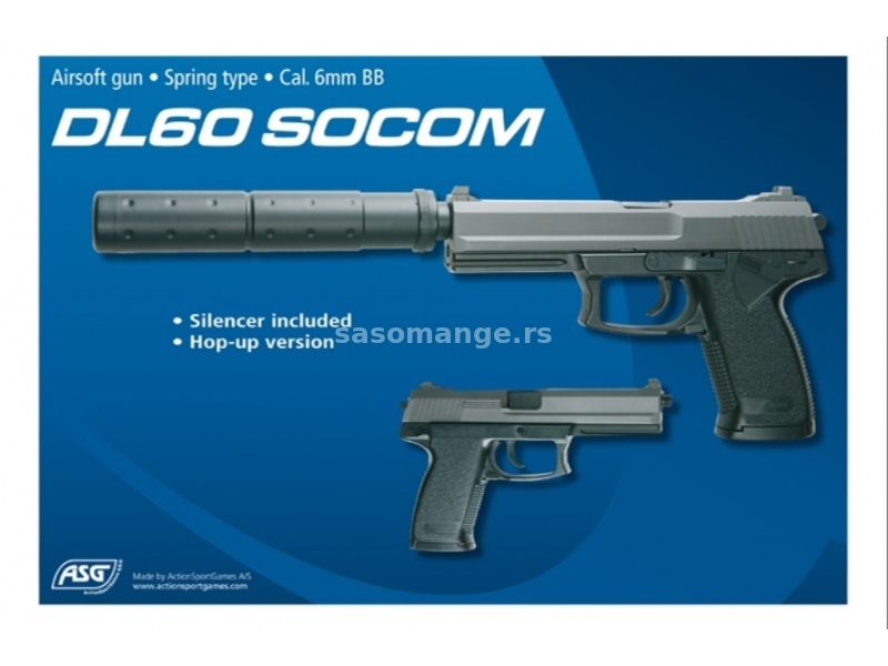 Pistolj ASG DL60 SOCOM Airsoft
