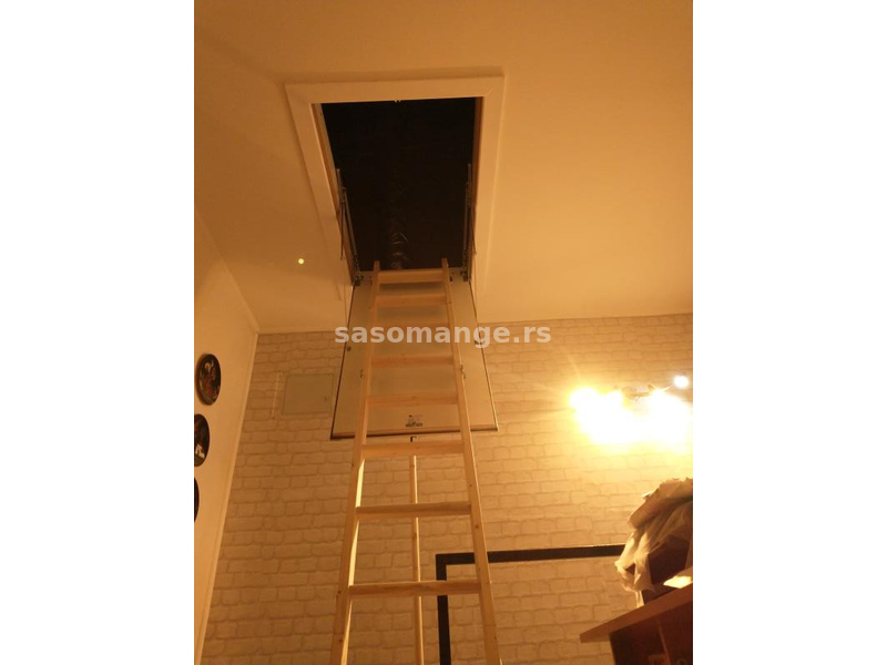 Ugradnja tavanskih stepenica/merdevina na tavanske drvene ili betonske potkonstrukcije-plafone