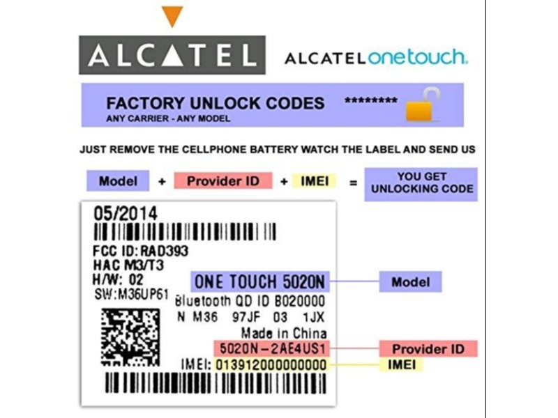 Dekodiranje (otključavanje) Alcatel telefona preko koda