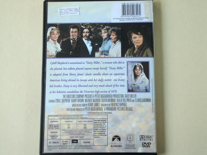 Daisy Miller [Dejzi Miler] DVD