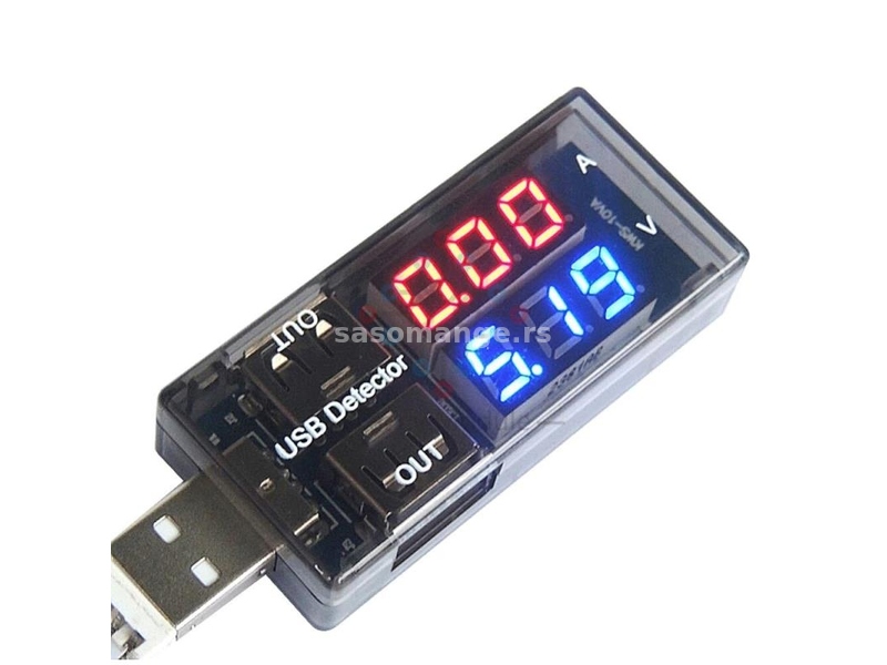 USB voltmetar ampermetar USB tester sa dva USB porta