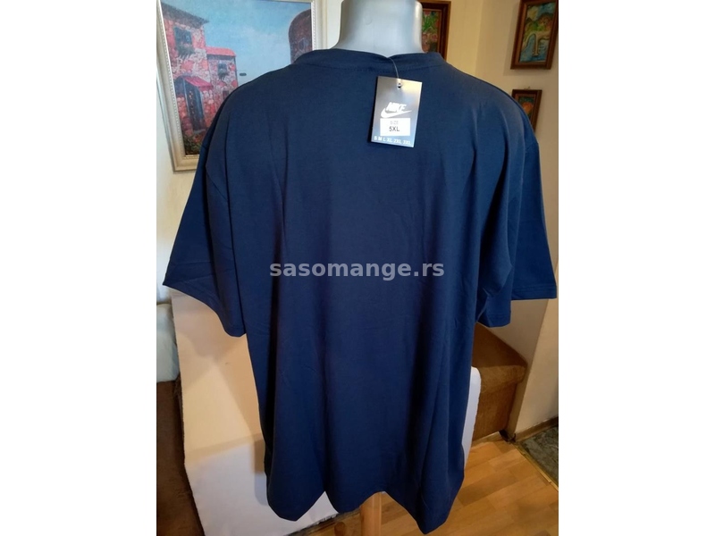 Nova muska markirana majica Nike 5XL 6XL Teget Novo