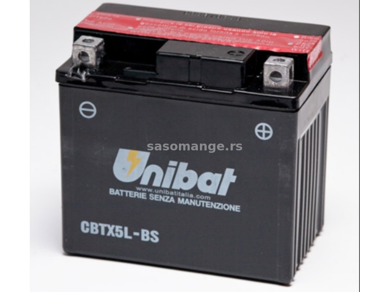 Akumulator UNIBAT 12V 4Ah gel CBTX5L-BS desni plus (114x71x106) 70A AK44