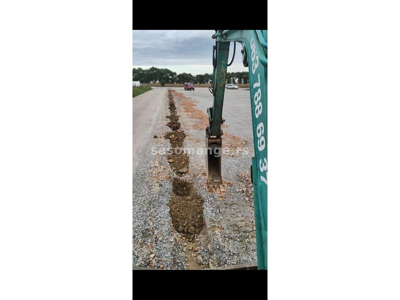 Iskop - bager - zemljani radovi - lupanje betona - prevoz