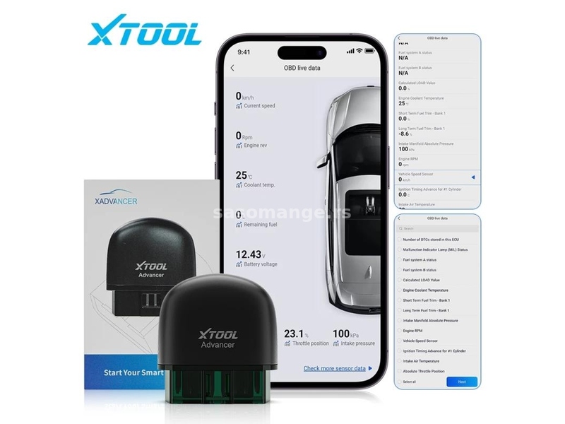 XTOOL Advancer AD20 Bluetooth iOS, Android Obd2 Dijagnostika