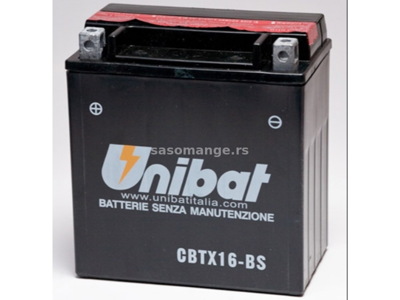 Akumulator UNIBAT 12V 14Ah gel CBTX16-BS levi plus (150x87x161) 230A AK16
