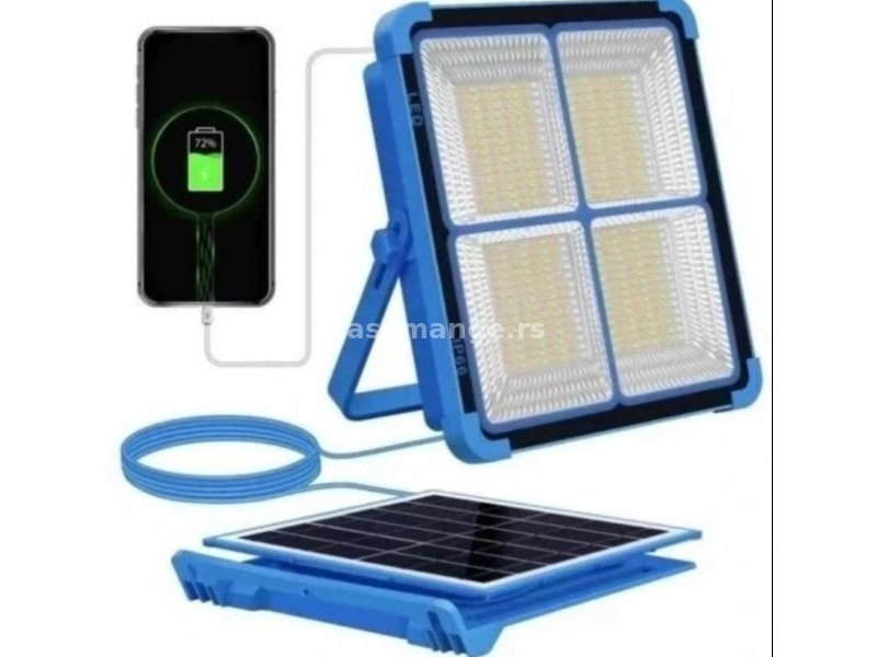 Solarna punjiva led lampa 200w Solarna/USB punjiva radna lamp:
