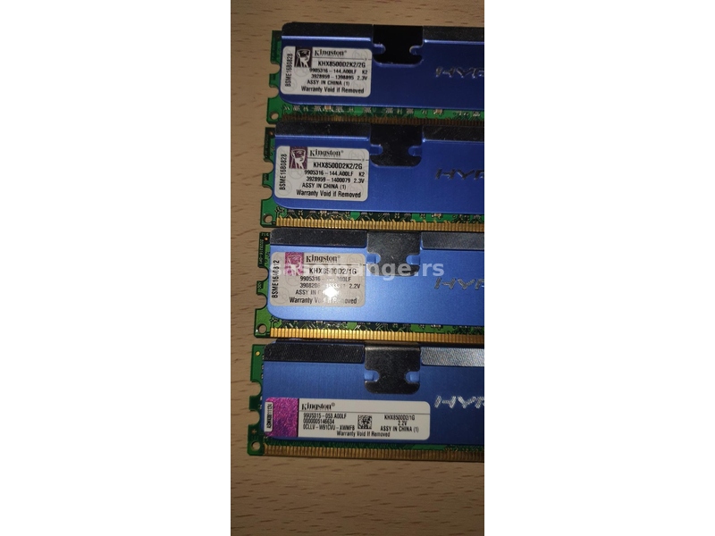 RAM DDR2 Kingston Hyper Extreme 4 x 1 Gb @ 1066 Mhz