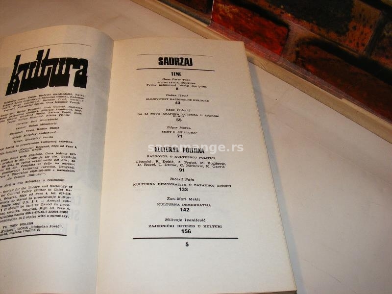 KULTURA 53 Časopis za teoriju i sociologiju 1981