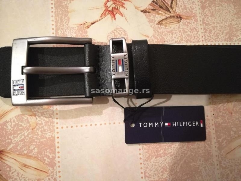 Novi muski kozni markirani kais Tommy Hilfiger sa etiketom Novo