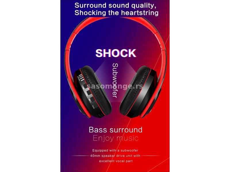 Nove bežične slušalice Hi-Fi stereo bluetooth V5.0 subwoofer