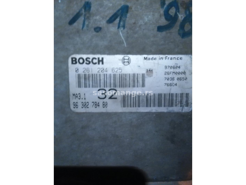KOMPJUTER Pežo 106 Peugeot Citroen , Bosch 0 261 204 625