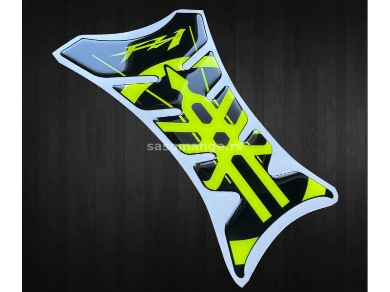 3D Stikeri - YAMAHA FZ1 Tank pad - fluo žuta - 2265