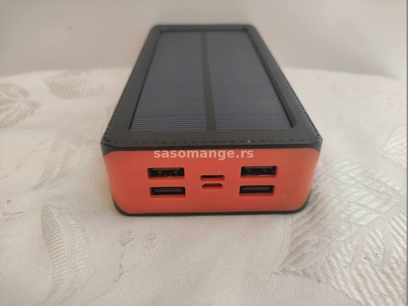 Solarni power bank 30000mAh 4 USB izlaza