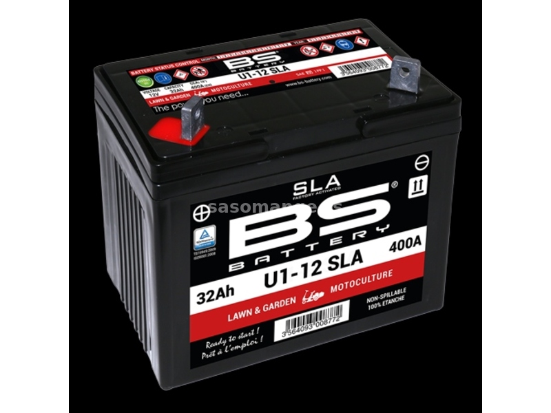 Akumulator baterija BS 32Ah SLA levi plus 195x125x176 AK34