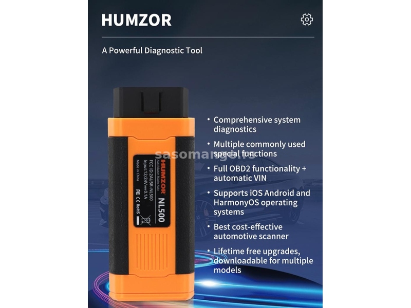 Humzor NEXZSCAN NL500 Bluetooth OBD2 Auto Dijagnostika