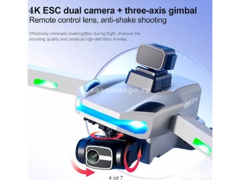 S135 GPS dron 4K VIFI FPV dron 1080P kamera brushless motor