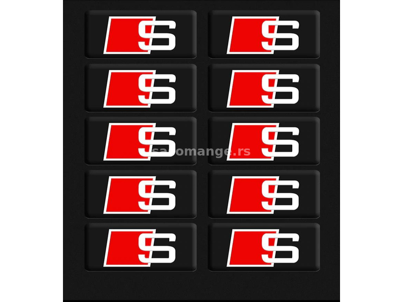 Kapice za ventile - Audi S Line + ključ