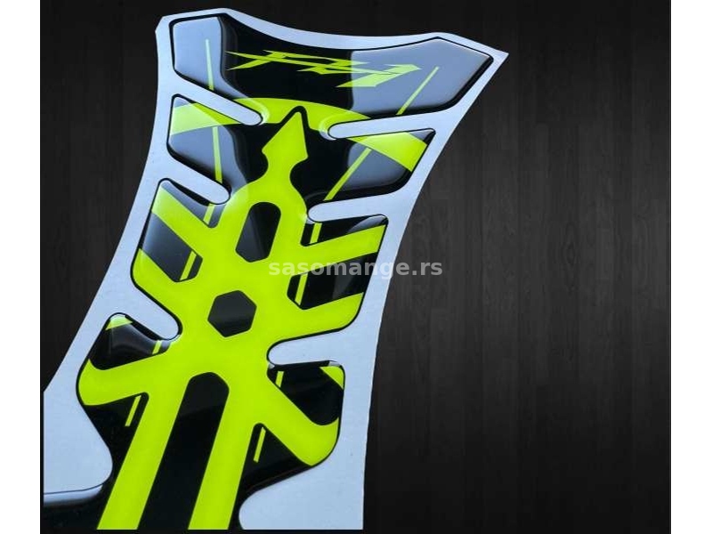 3D Stikeri - YAMAHA FZ1 Tank pad - fluo žuta - 2265