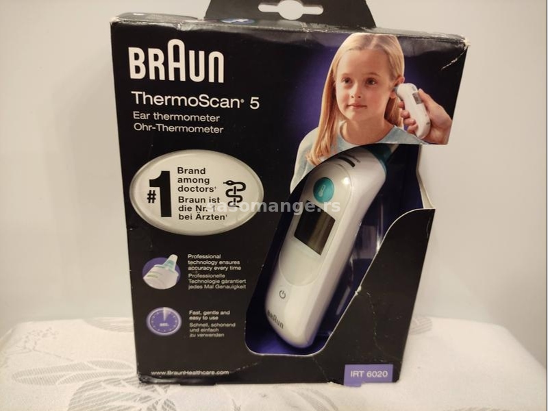 Braun ThermoScan 5 toplomer za uho uvo