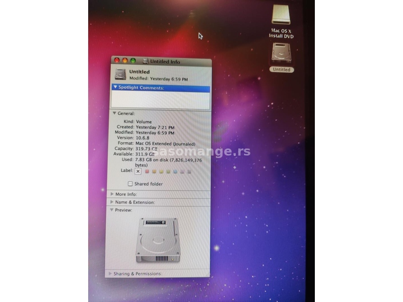 iMac 20" - 320Gb / iTunes / Youtube 1080p extra - daljinski