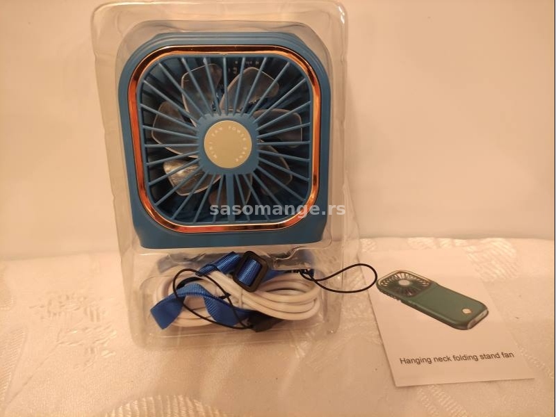 Mini ventilator punjivi sa drzacem za telefon F30
