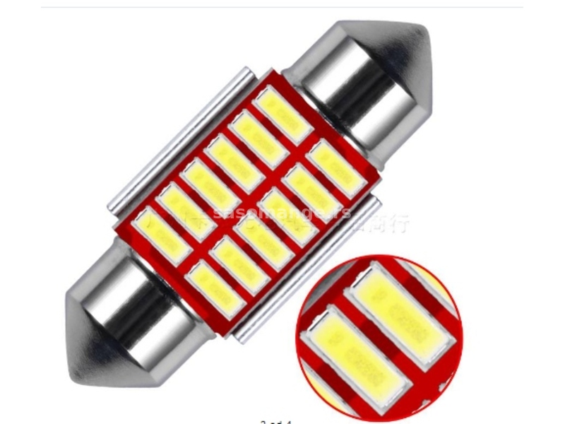 LED sijalice za auto LED36-39-41mm sijalice NOVO sa hladn