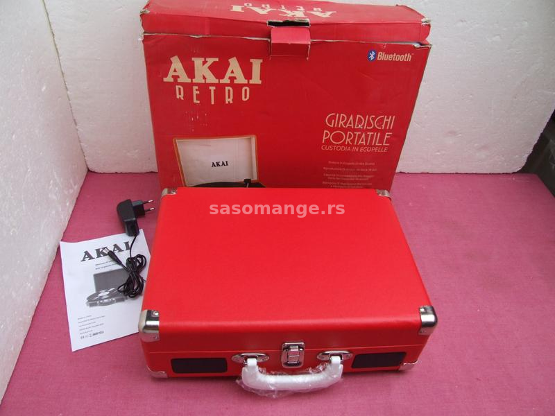 Akai R45 retro kofer gramofon kao NOVO u kutiji + GARANCIJA!