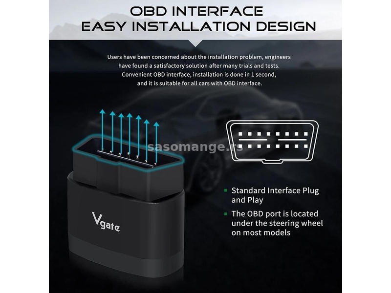 Vgate iCar Pro 2S OBD2 Bluetooth 5.3, IOS Android, PC