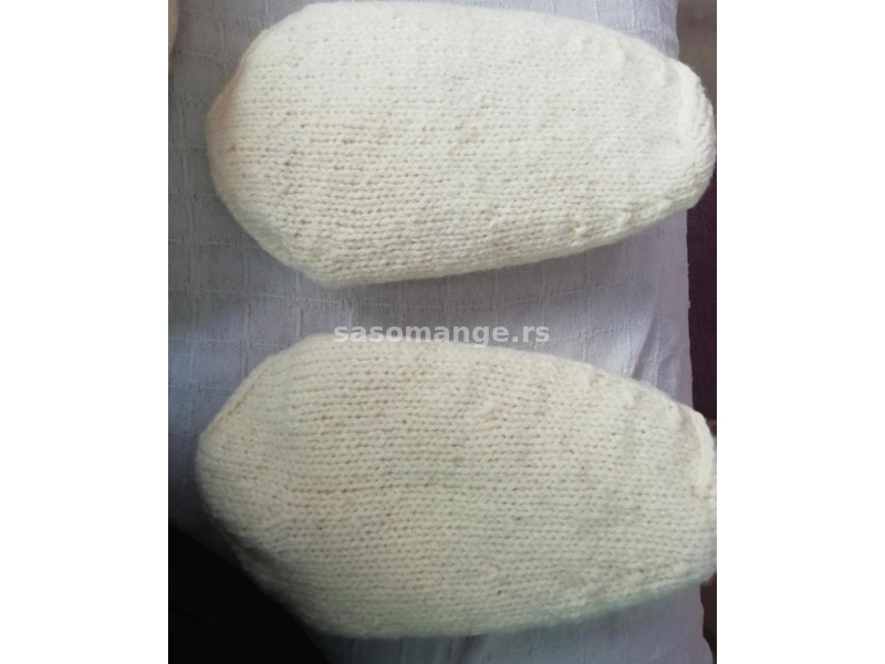 Vunene čarape pletene od prave vune