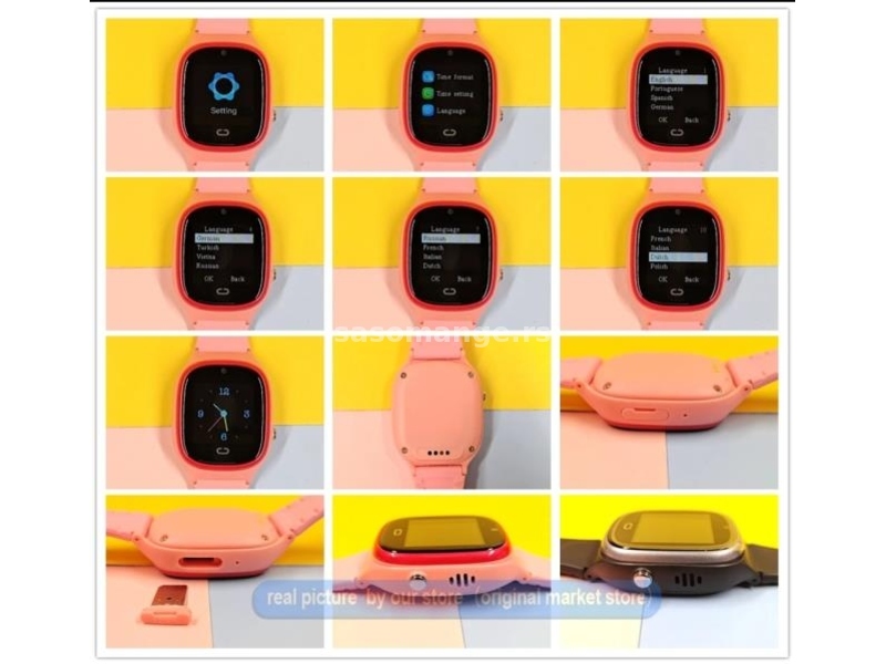 Vodootporni Dečiji Smart Watch T45 - Mobilni Tel, SOS, LBS