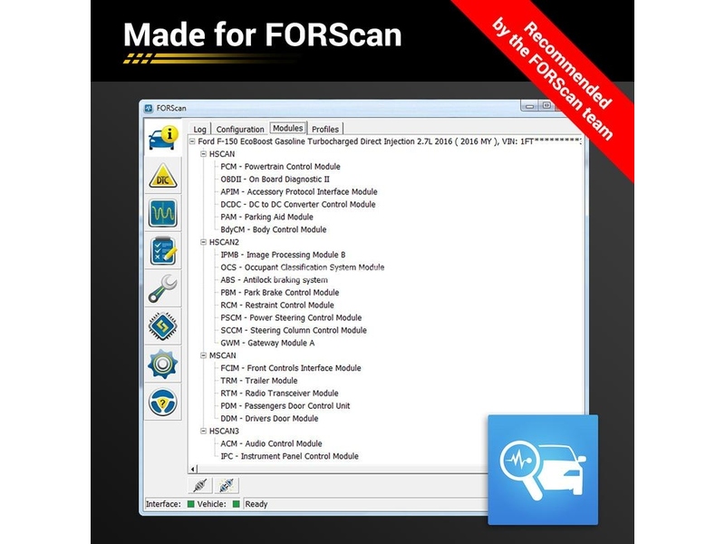 OBDLink EX OBD2 USB OBDwiz MultiECUScan / ForScan