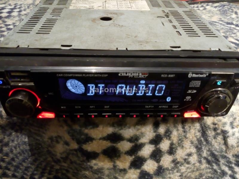 Auto radio cd Audio Projekt RCD-80BT