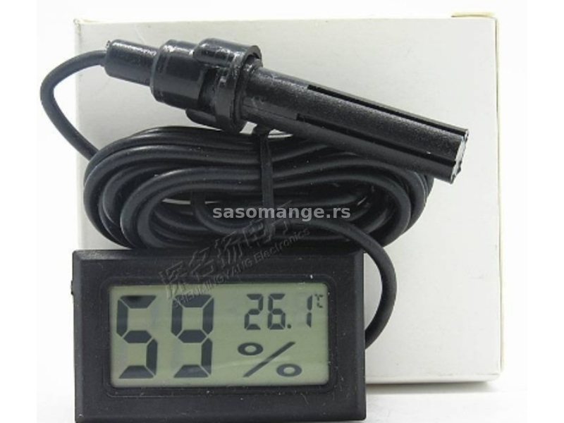Termometar i higrometar sa sondom, merač i vlažnosti