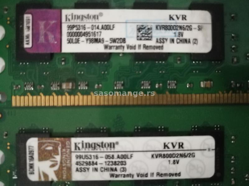 Kingston DDR2 2Gb x 2