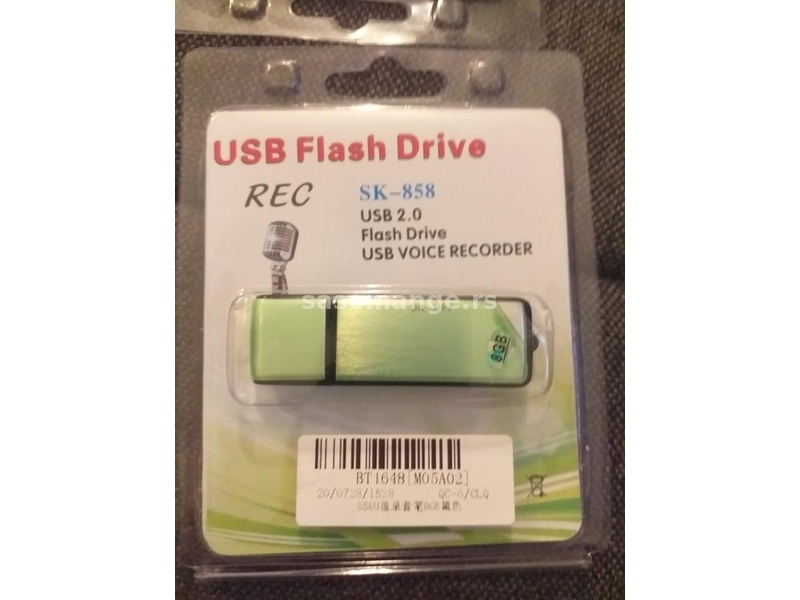 Prisluškivač USB - NOVI MODEL 8GB, fleš
