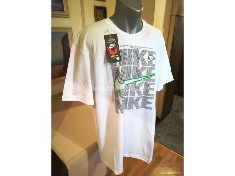 Nova muska pamucna markirana majica Nike Bela 2XL Novo