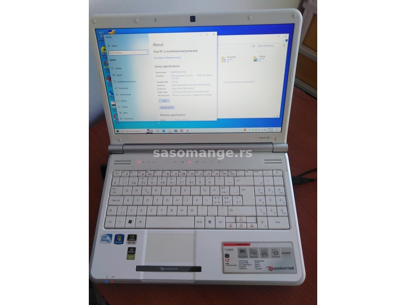 Laptop- Packard Bell, easy note tj66, dual coreT4400,