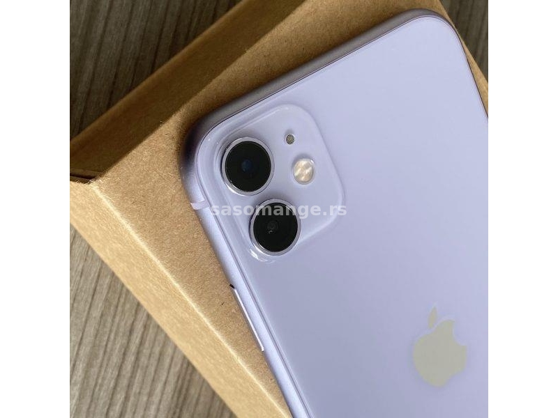 iPhone 11 64GB Purple Sim Free NOVO! 100% Baterija