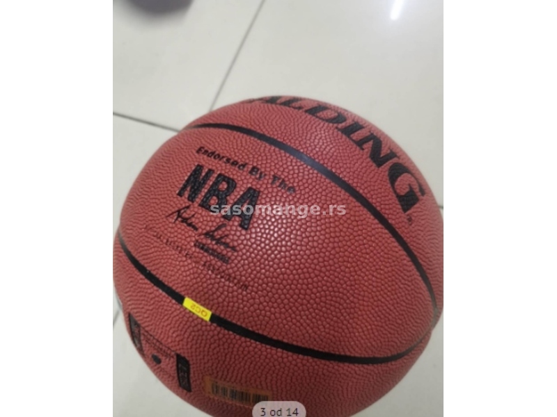 Original Spalding NBA koža lopta za košarku 001