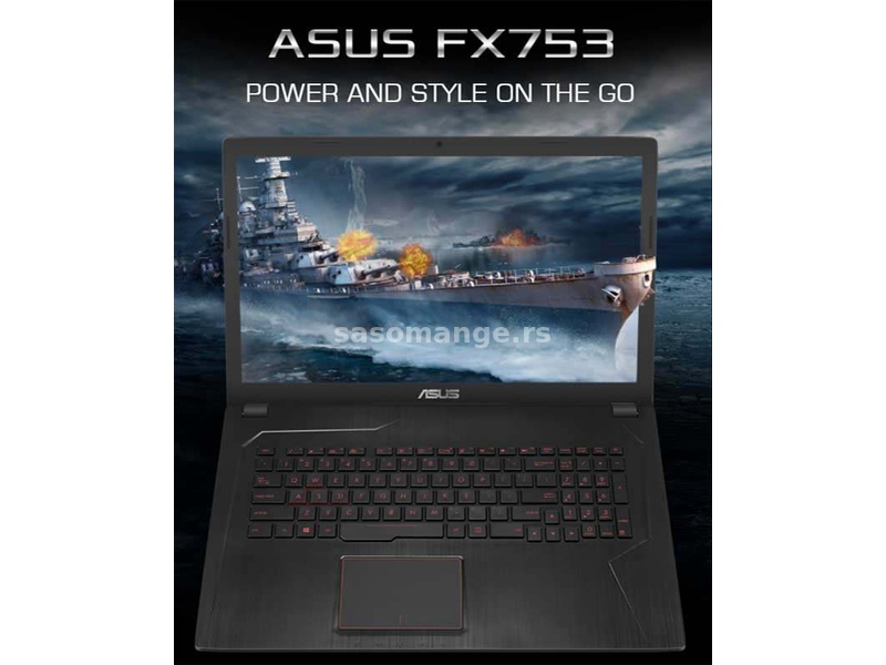 Gaming laptop Asus FX753VE 17inča sa rancem