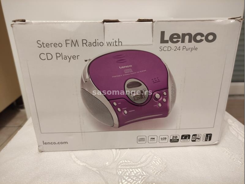 Prenosni FM radio CD plejer Lenco radi i na baterije