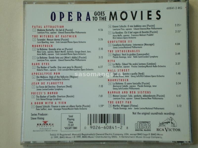 Opera Goes To The Movies [Various Artists]