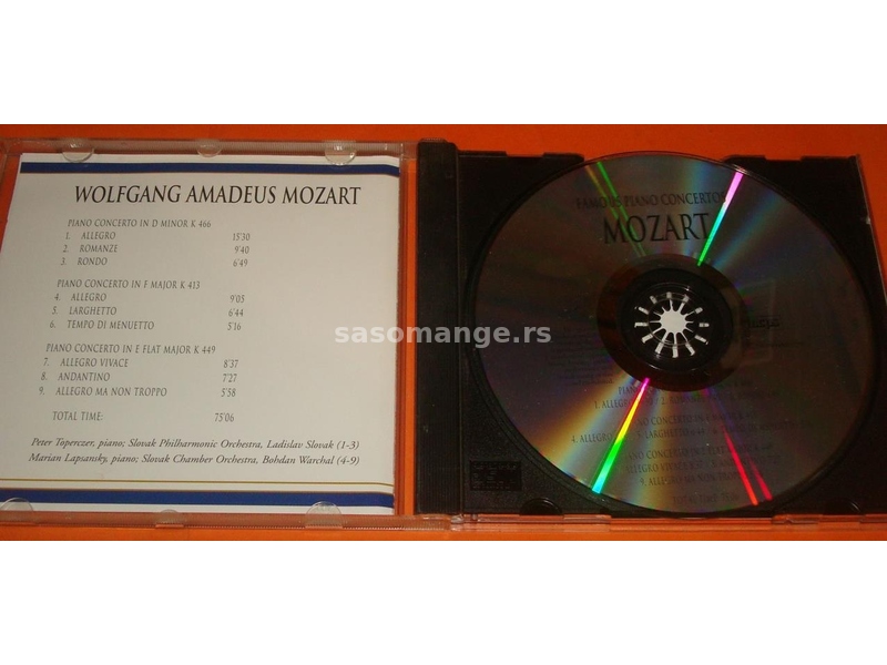 Famous piano concertos Mozart