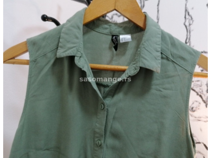 H&amp;M zelena košulja bez rukava