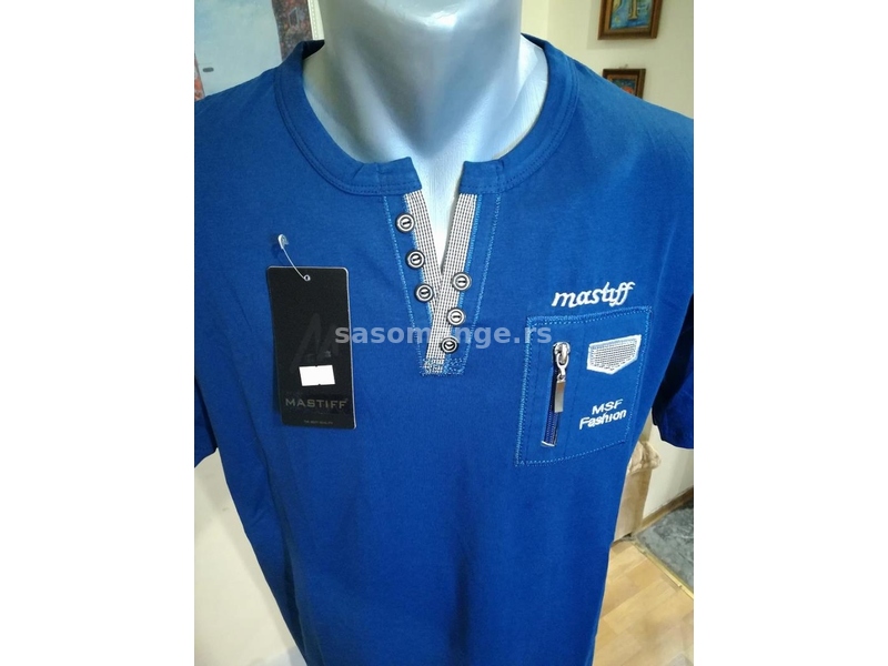 Nova muska pamucna majica u velikom broju Mastiff Plava 4XL Novo