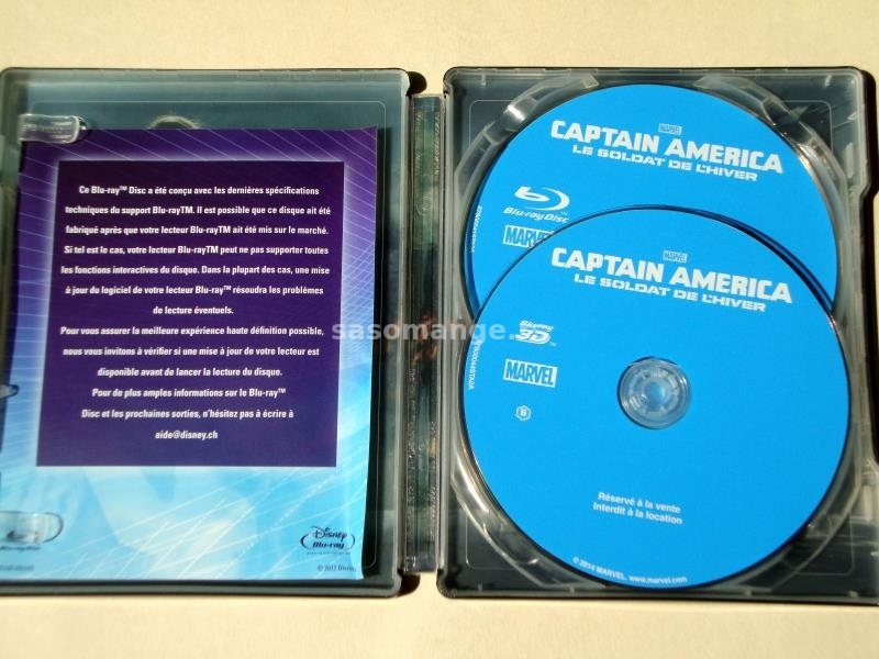 Captain America: The Winter Soldier [Steelbook, Blu-Ray 3D &amp; Blu-Ray]