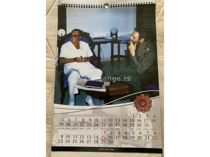 Kalendar za 2007. sa Titovim slikama
