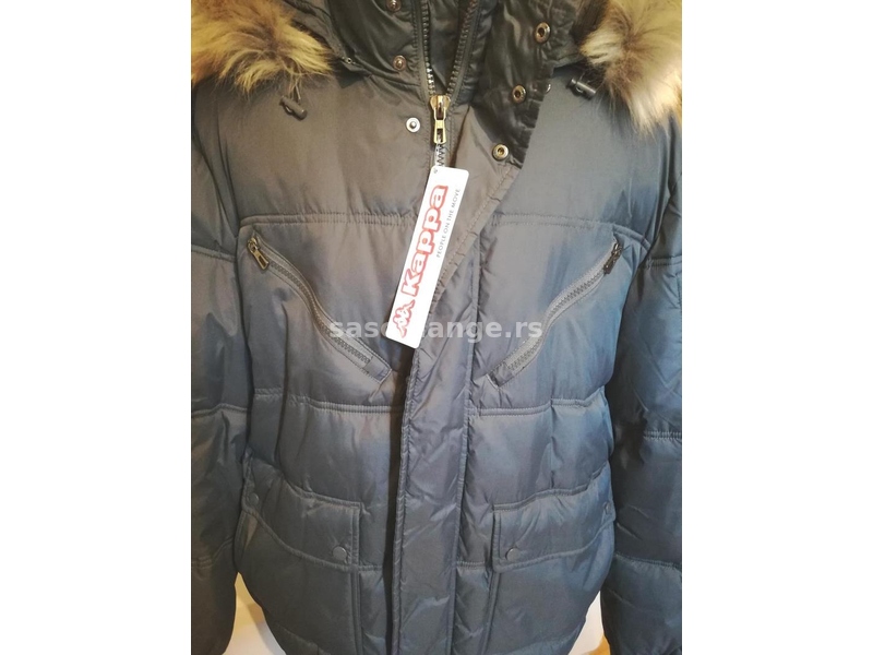 Odlicna muska zimska jakna sa kapuljacom Kappa Siva XL Debela Zimska